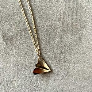 Paper Airplane Necklace